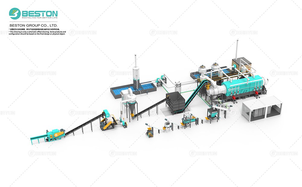 BST-10炭化設(shè)備+破碎設(shè)備+制棒機